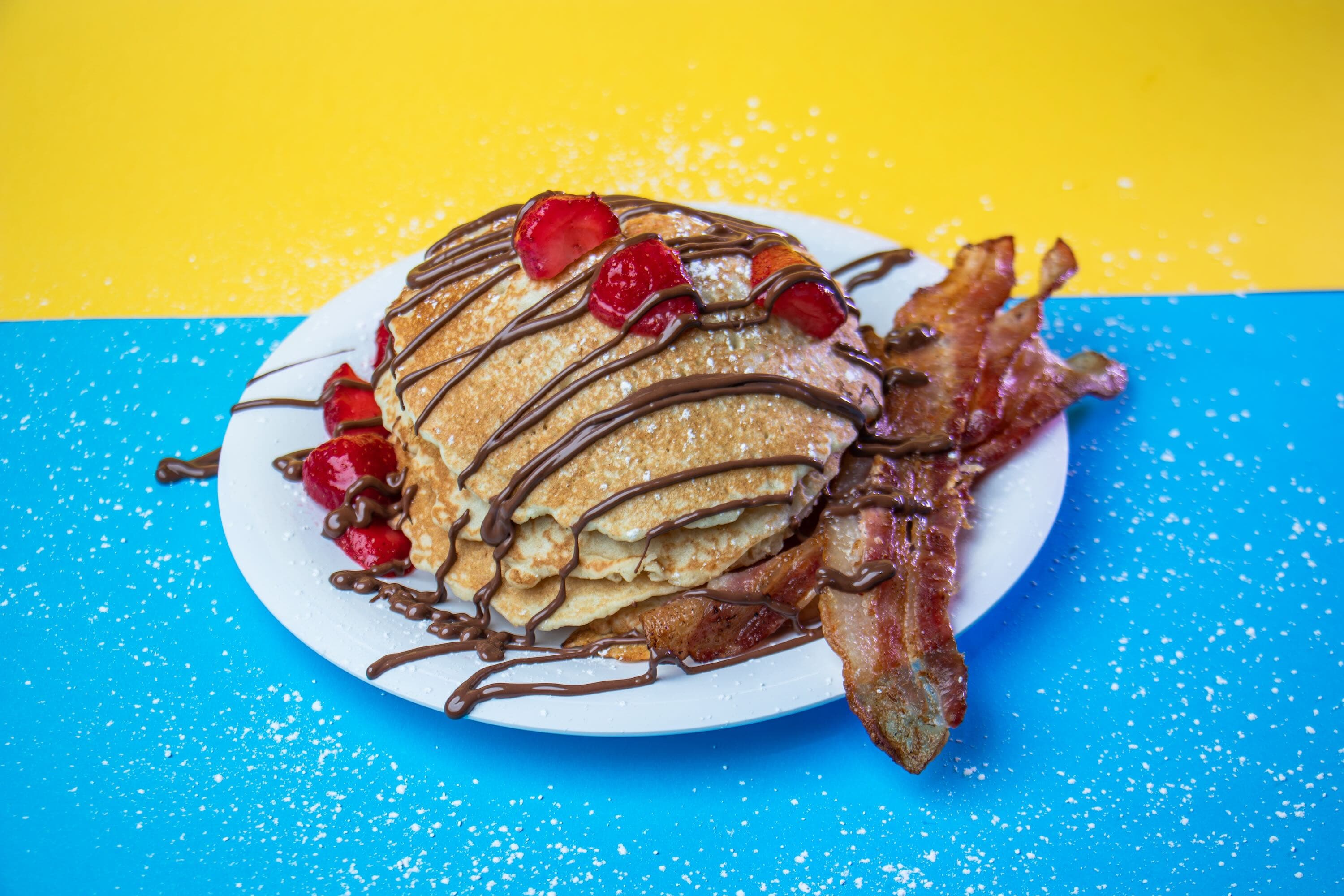 Pancakes Nutella Fresas