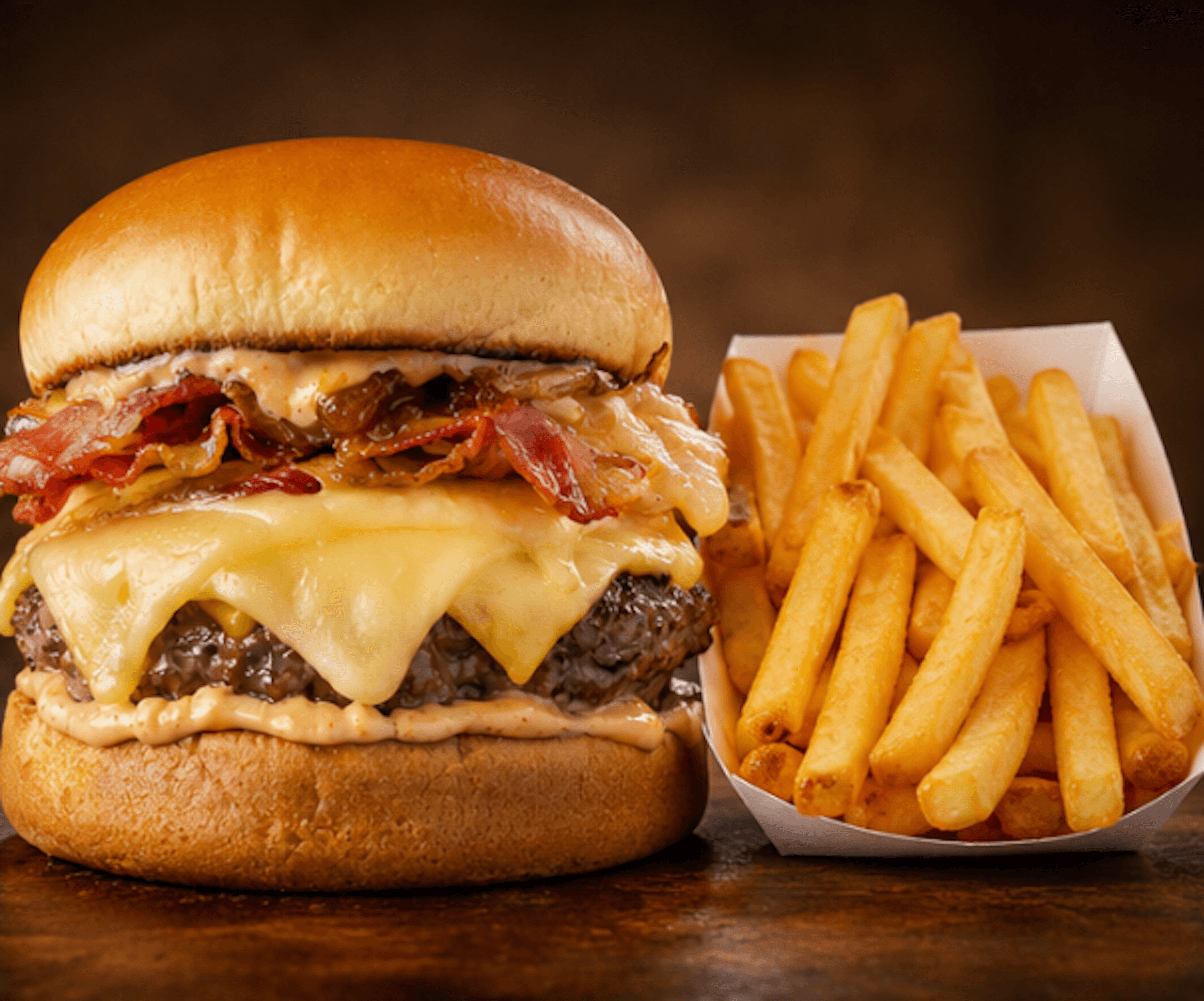 Combo Double Cheese Deluxe + Papas