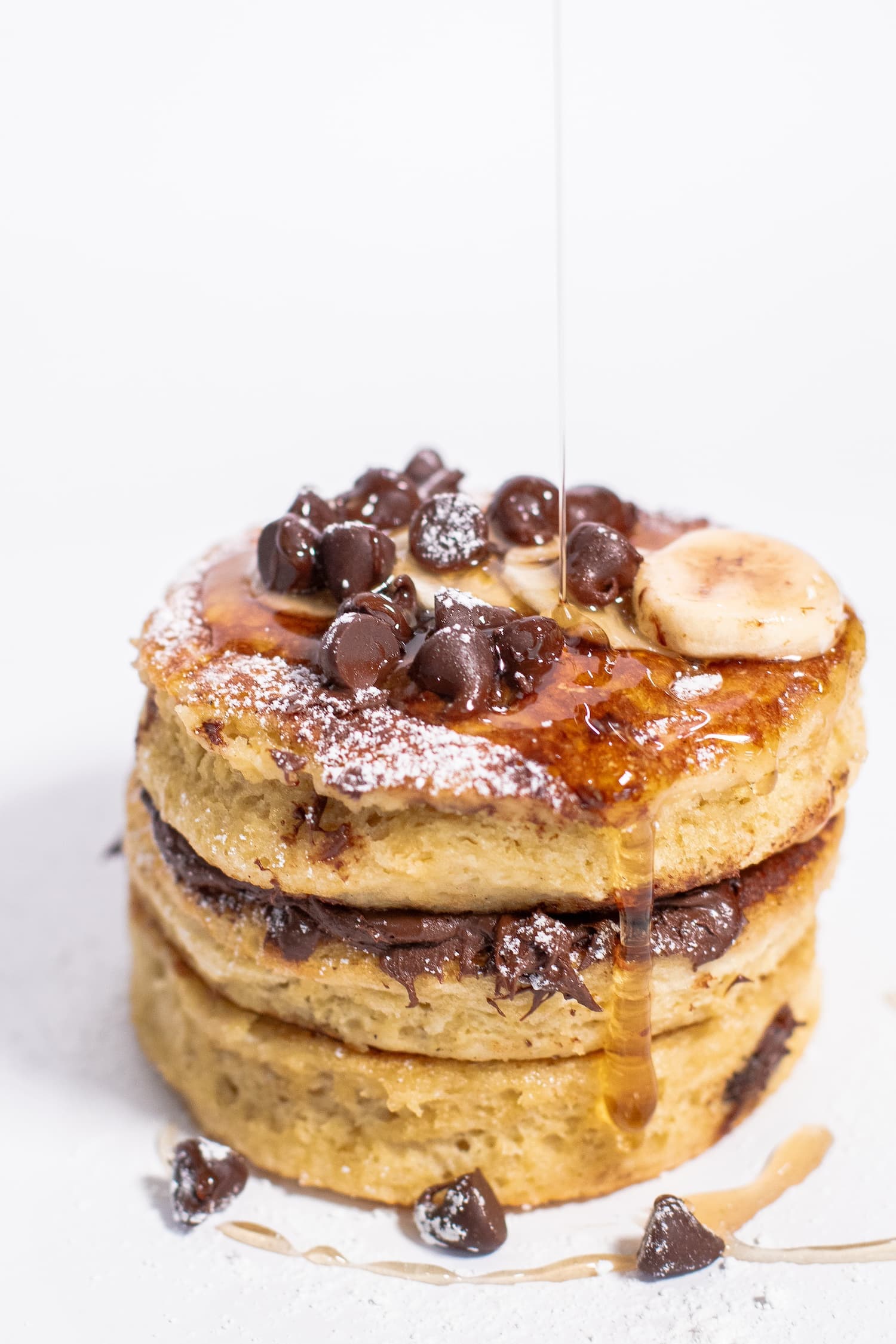 Chocolate Chip Banana Pancakes