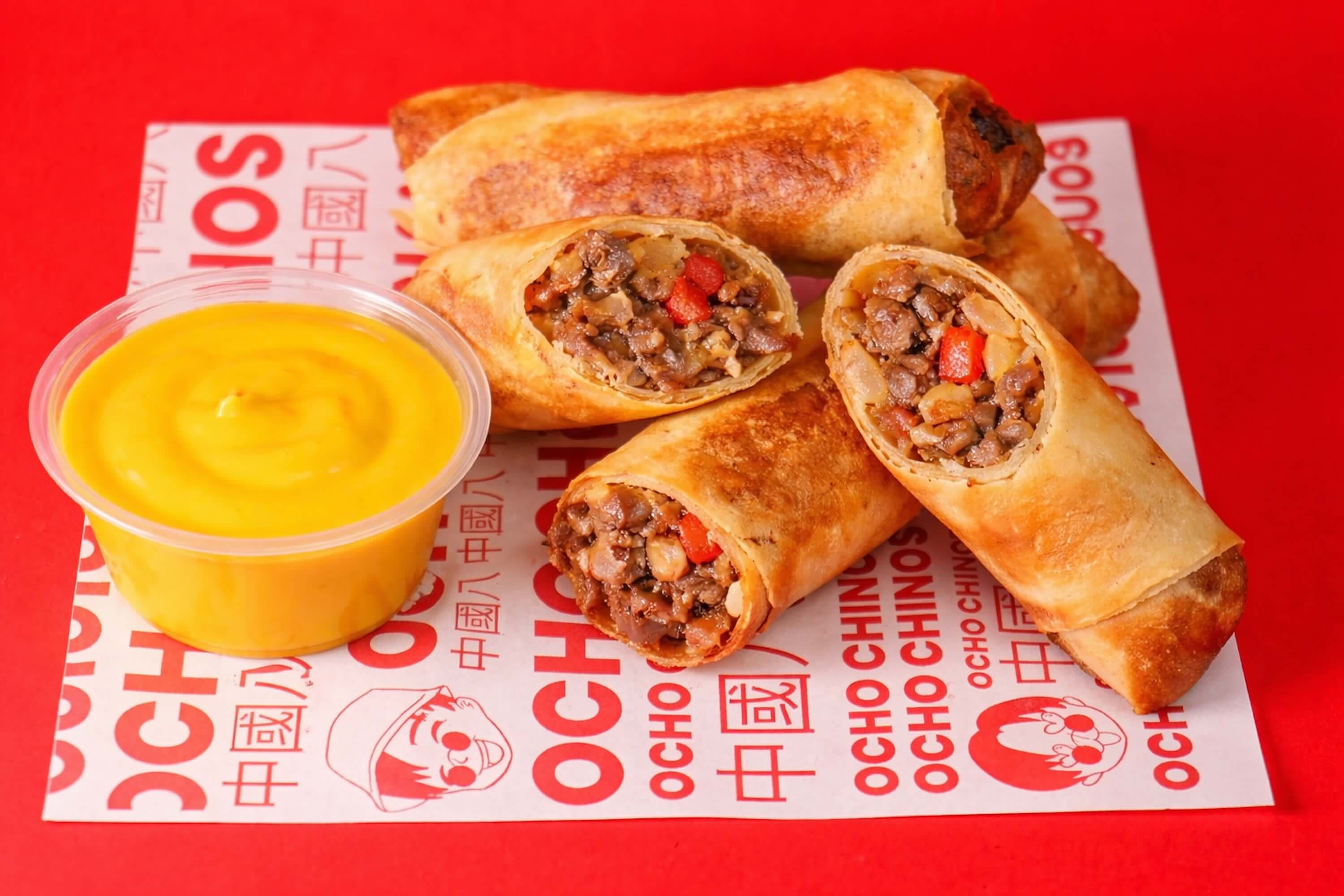 Rollitos Primavera Philly Cheese